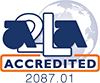 American Association of Laboratory Accreditation logo.